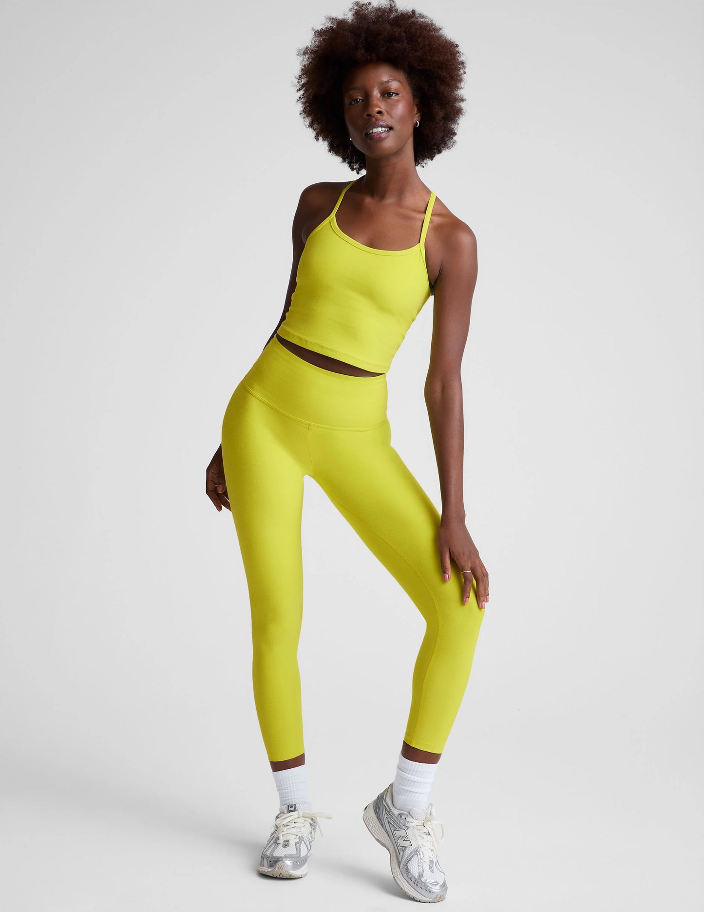 Spacedye Slim Racerback Cropped Tank - Citrus