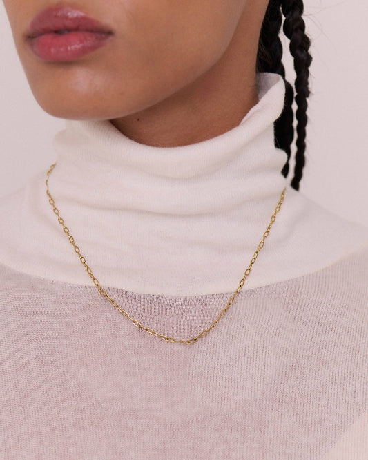 Small Flat Link Necklace