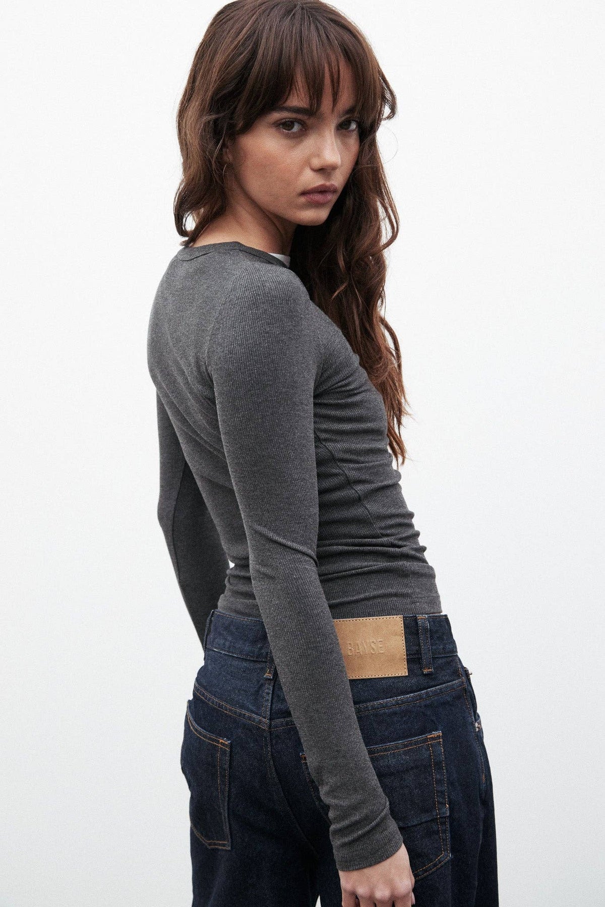 Nyla Top - Dark Heather Grey