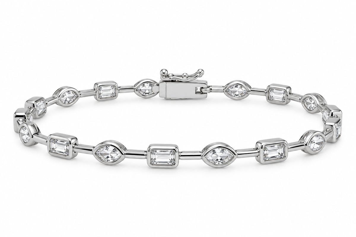 Serena Bezel Tennis Bracelet