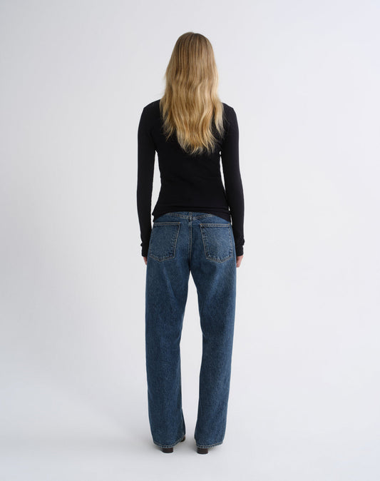 Amica Zip Polo in Obscura