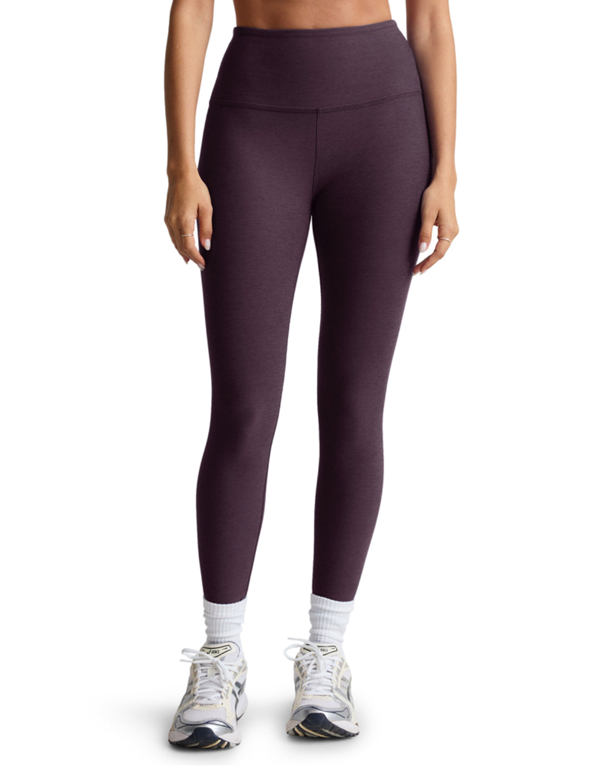 Spacedye Caught in the Midi Legging Eggplant Purple