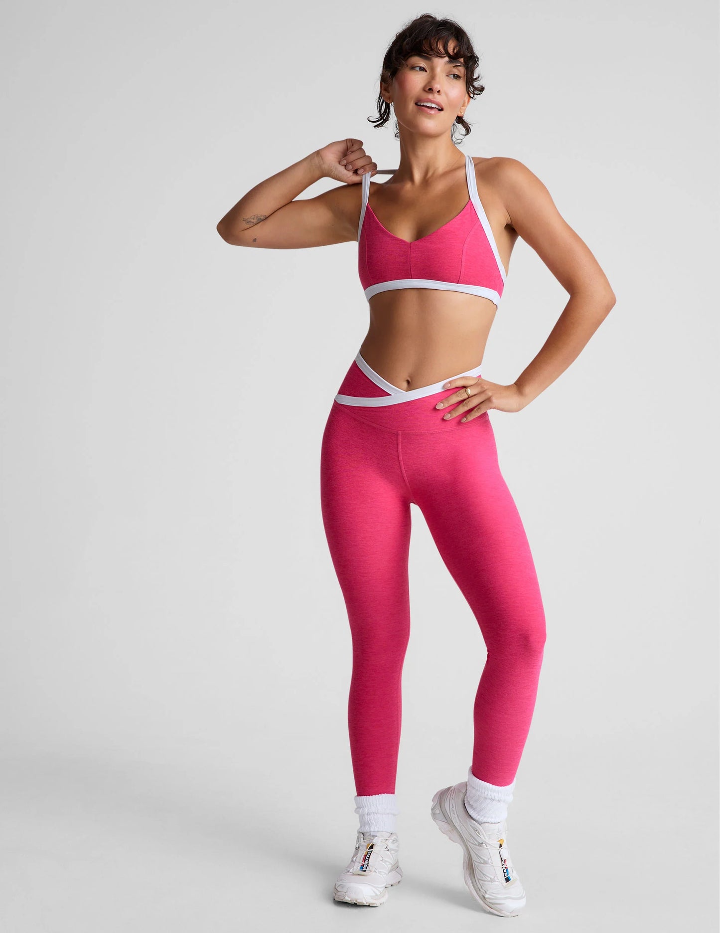 Spacedye Outlines Legging - Vivid Pink