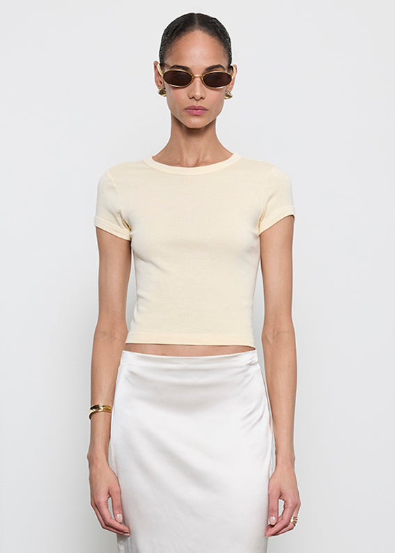 Baby Rib Cropped Tee