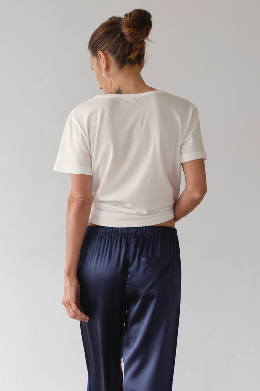 The Jersey V Neck - White