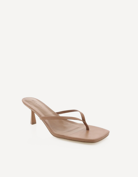 Xami Thong Heel in Coffee