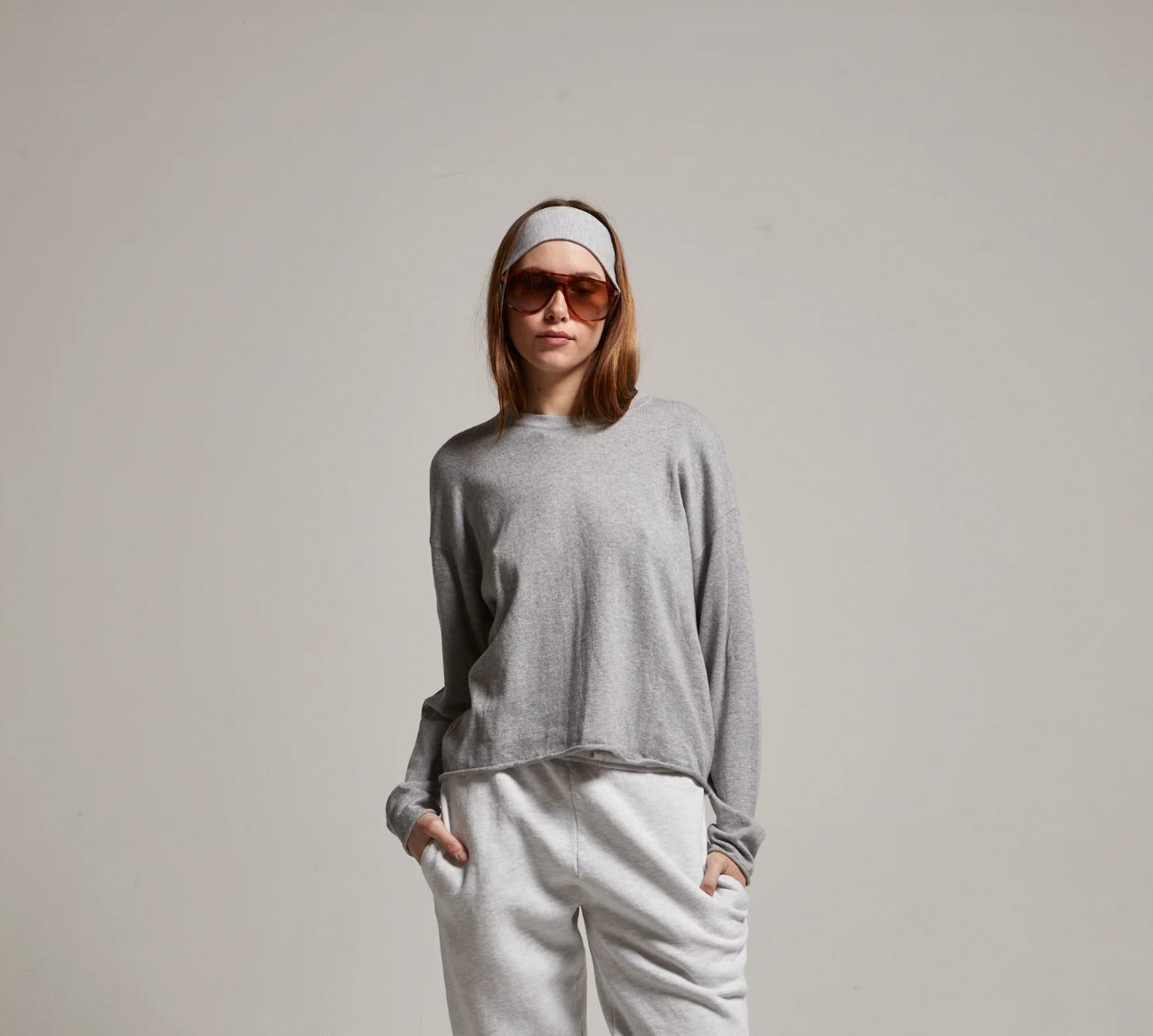 Sofie Raw Hem Crew Sweater