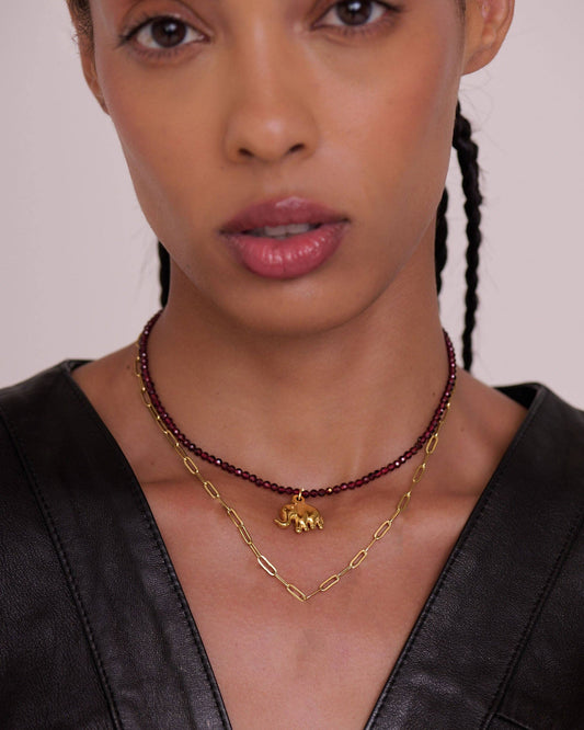 Large Flat Link Necklace