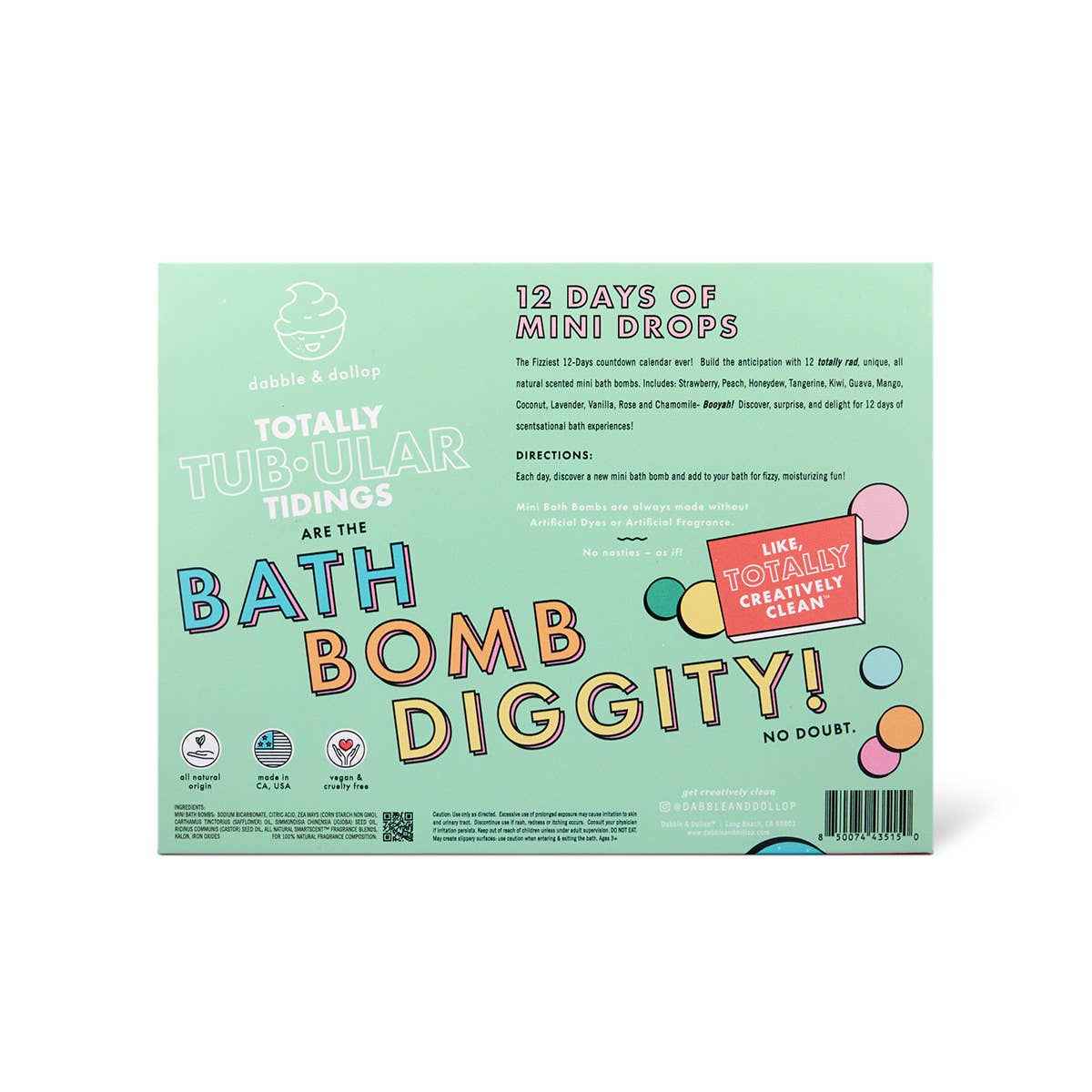 12 Days of Mini Drops® Bath Bomb Countdown Calendar