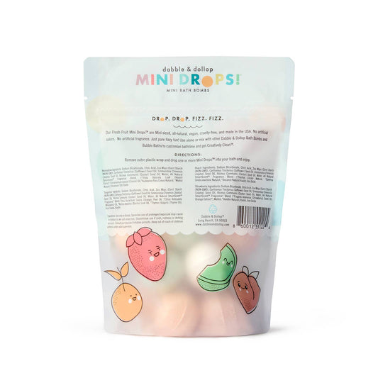Mini Drops® Bath Bombs - All-Natural Fresh Fruit