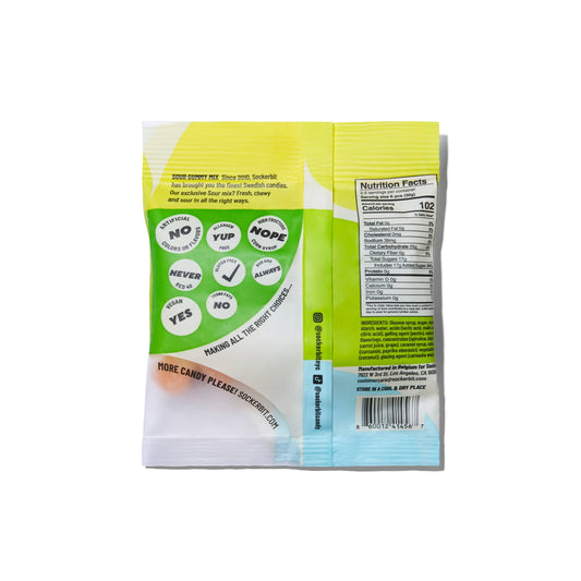 Sour Gummy Mix Swedish Candy Bag 2.8oz