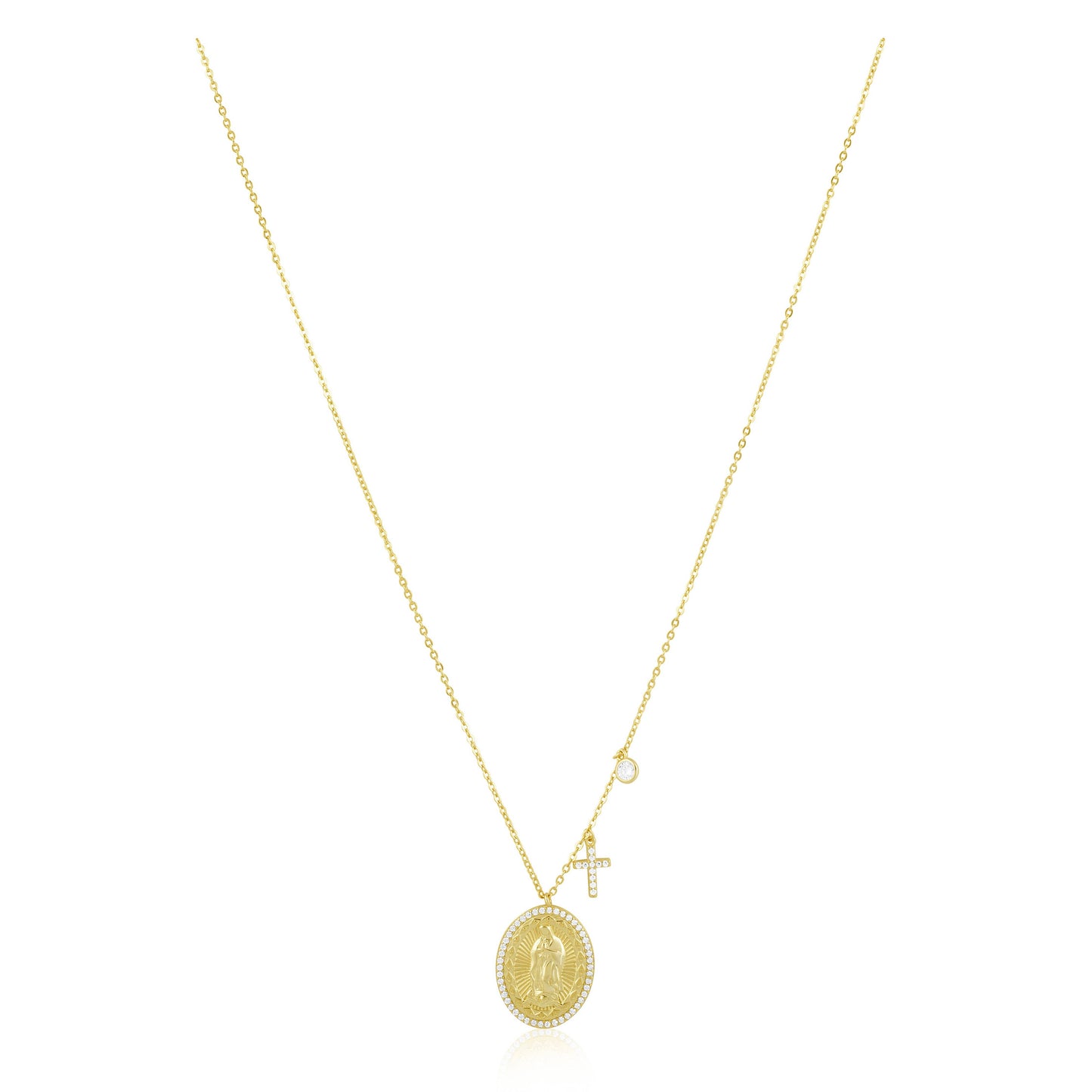 Virgin Mary Pendant Necklace