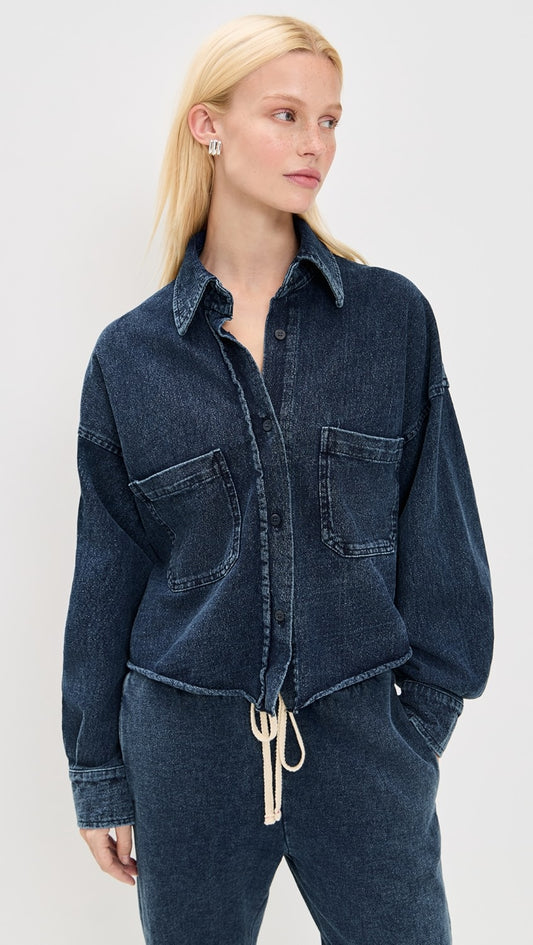 Coopa Crop Button Up