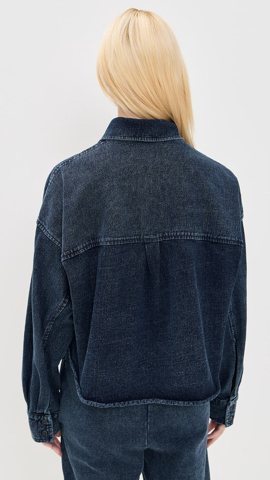 Coopa Crop Button Up