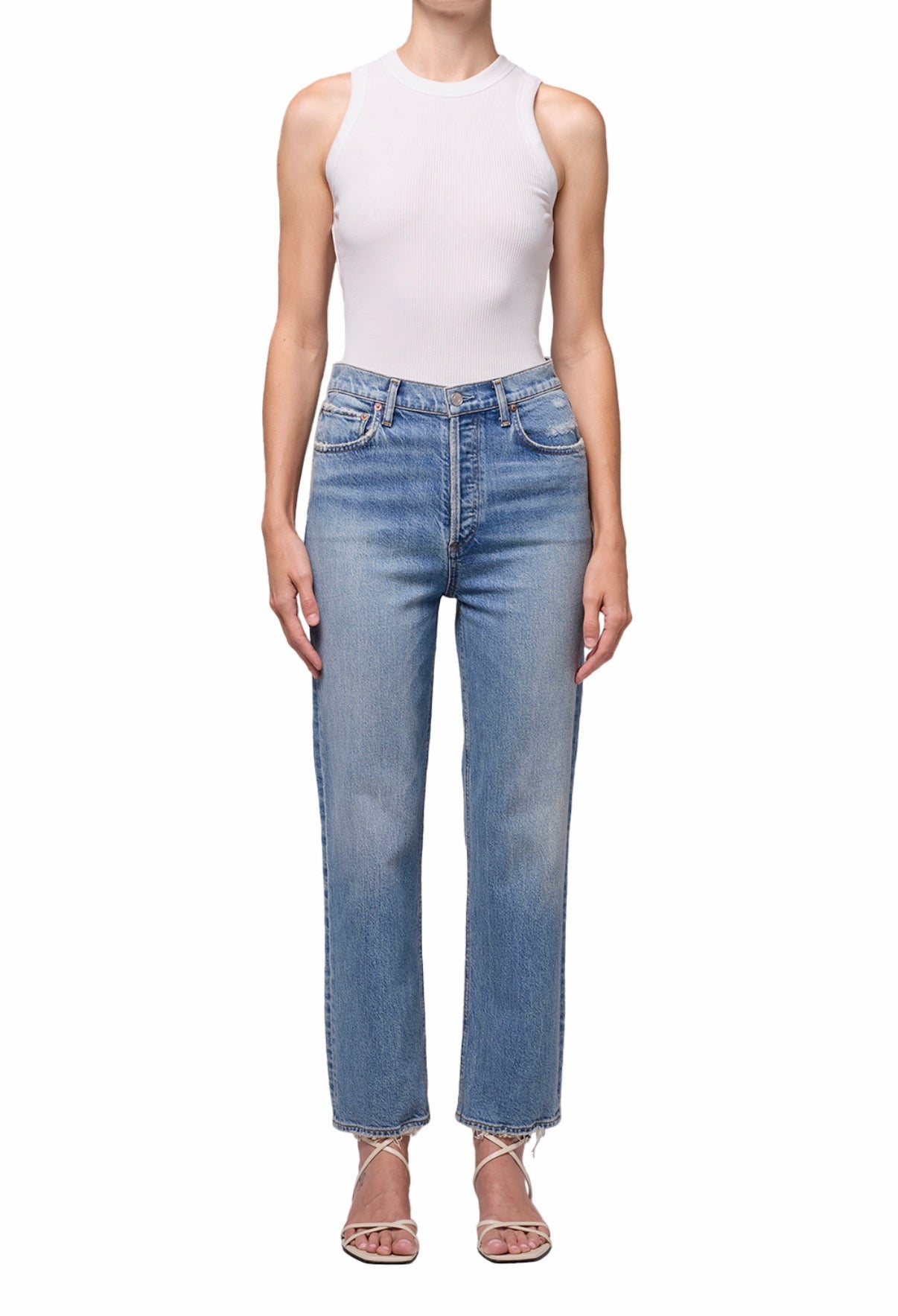 90s Pinch Waist Crop in Renew