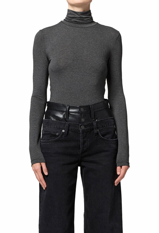 Pascale Turtleneck in Charcoal