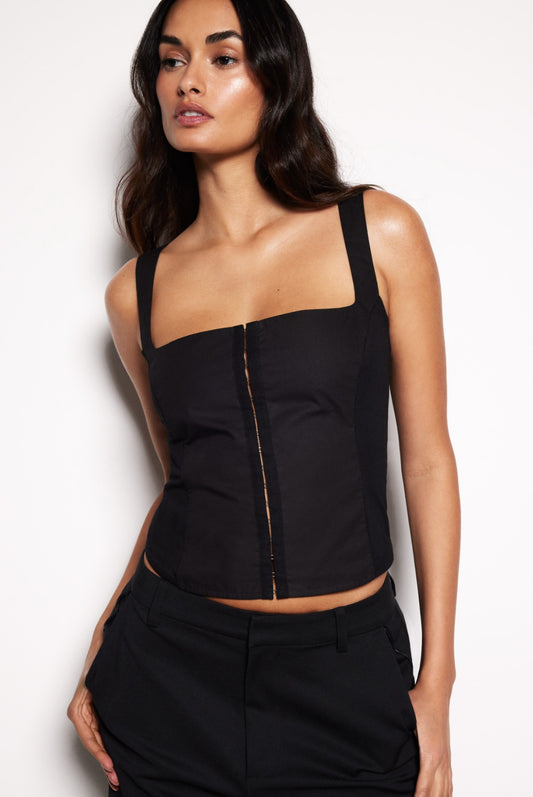 Poplin Corset Tank