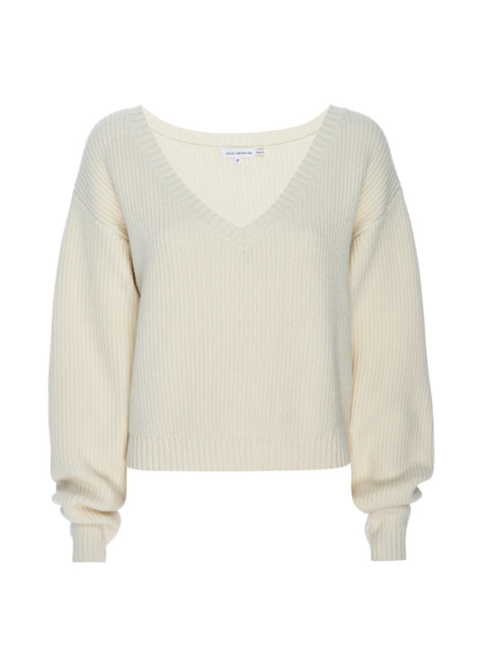 Cozy Deep V Sweater