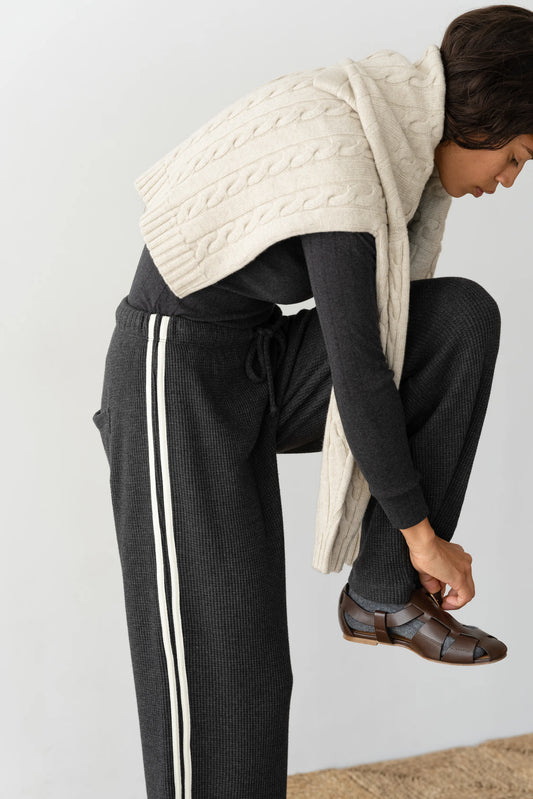 Thermal Crop Stripe Pant