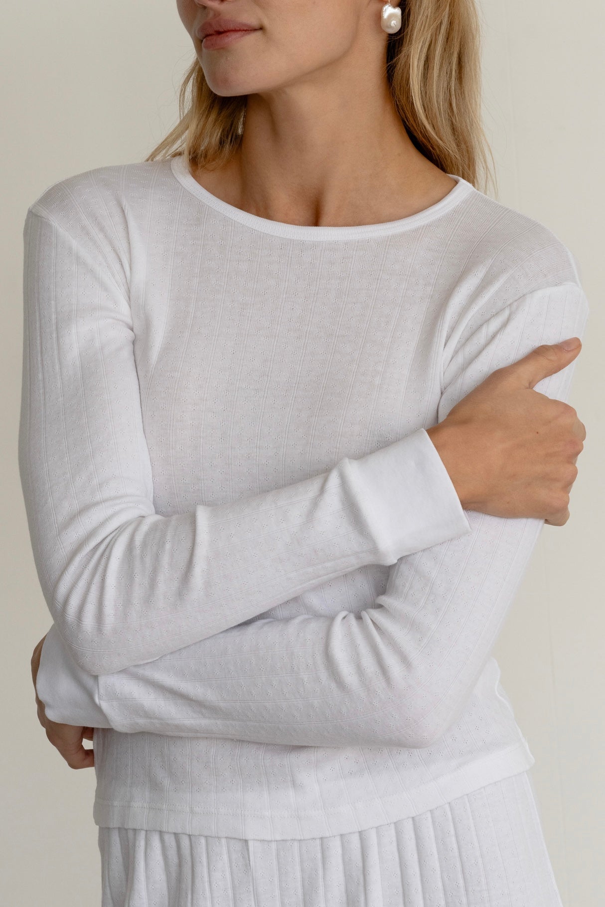 The Pointelle Long Sleeve