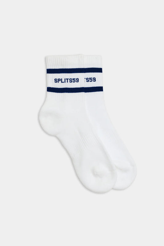 Logo Stripe Quarter Sock