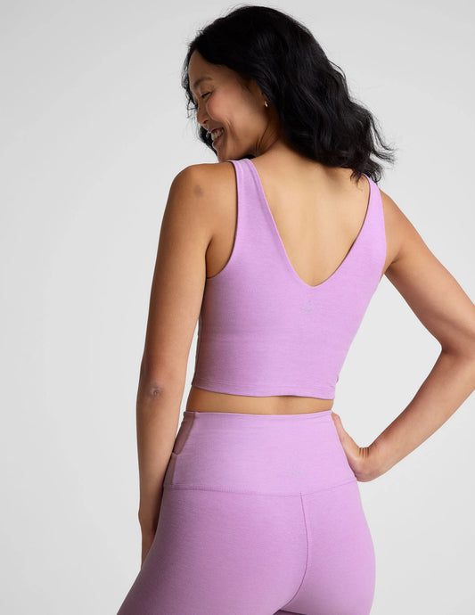 Spacedye Good Day Cropped Tank - Lilac