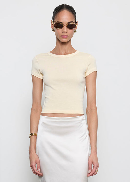 Baby Rib Cropped Tee