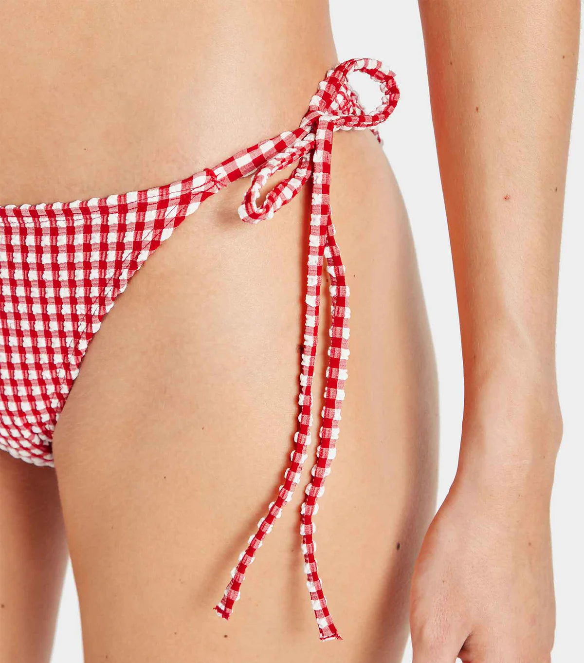 Sabrina Bikini Red Gingham Seersucker