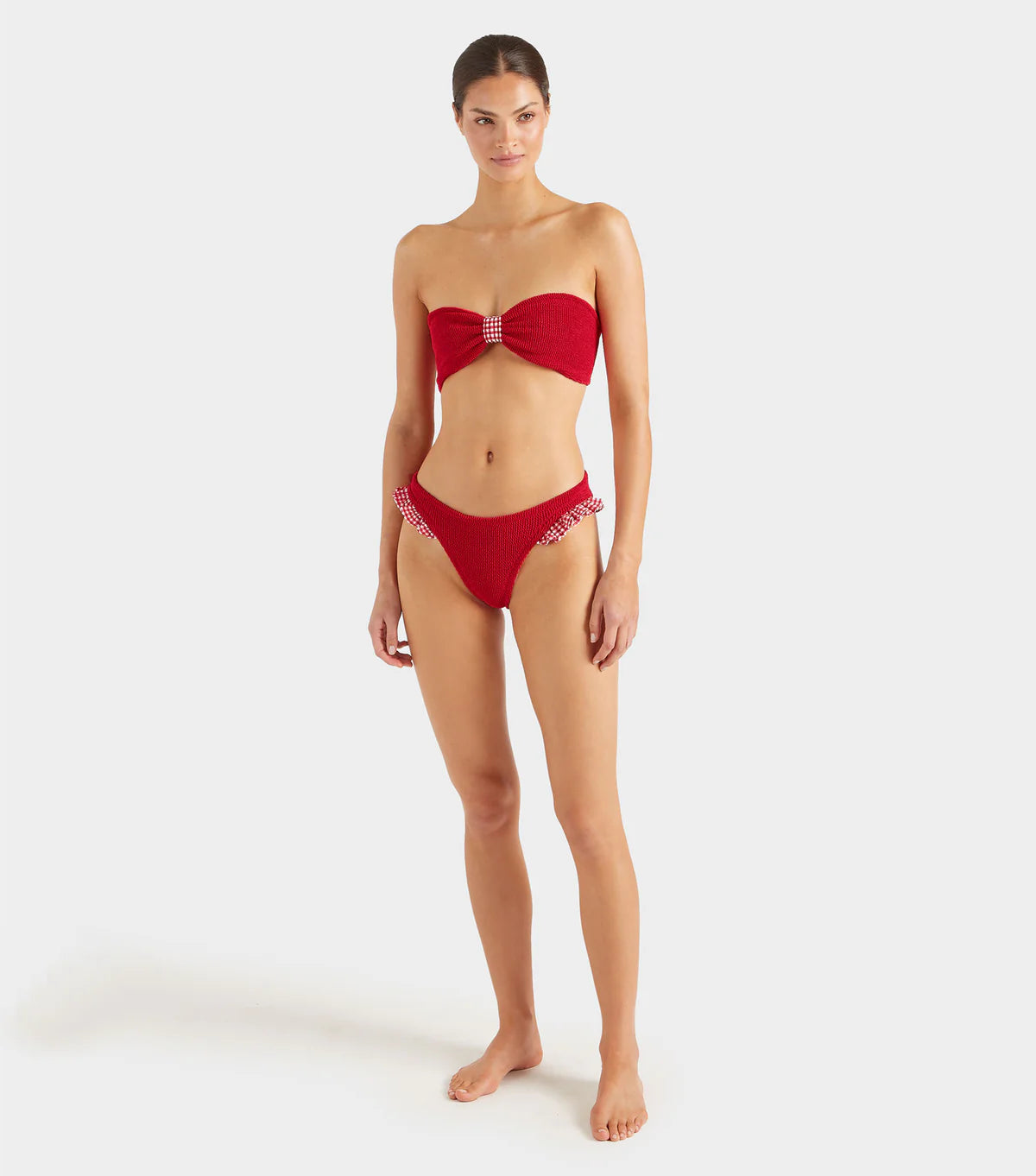 Jean Bikini Red Gingham