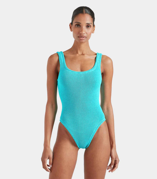 Square Neck Swim Aqua