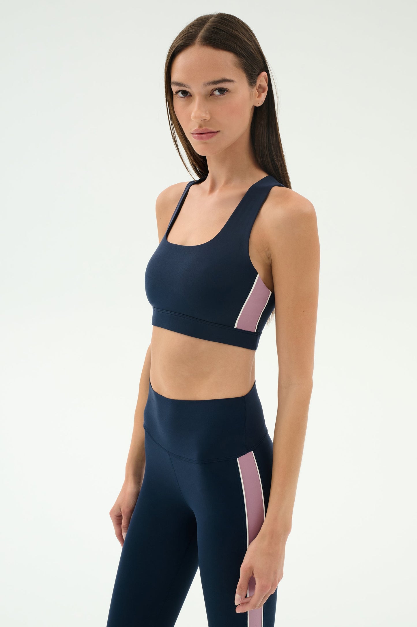 Lexi Rigor Bra in Indigo/Blush