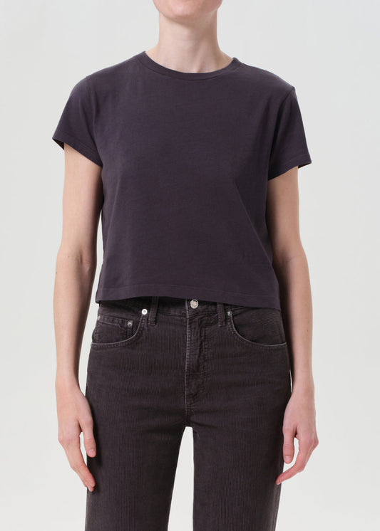 Adine Shrunken Tee Brown