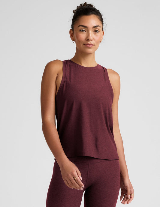 Rebalance Tank in Midnight Burgundy
