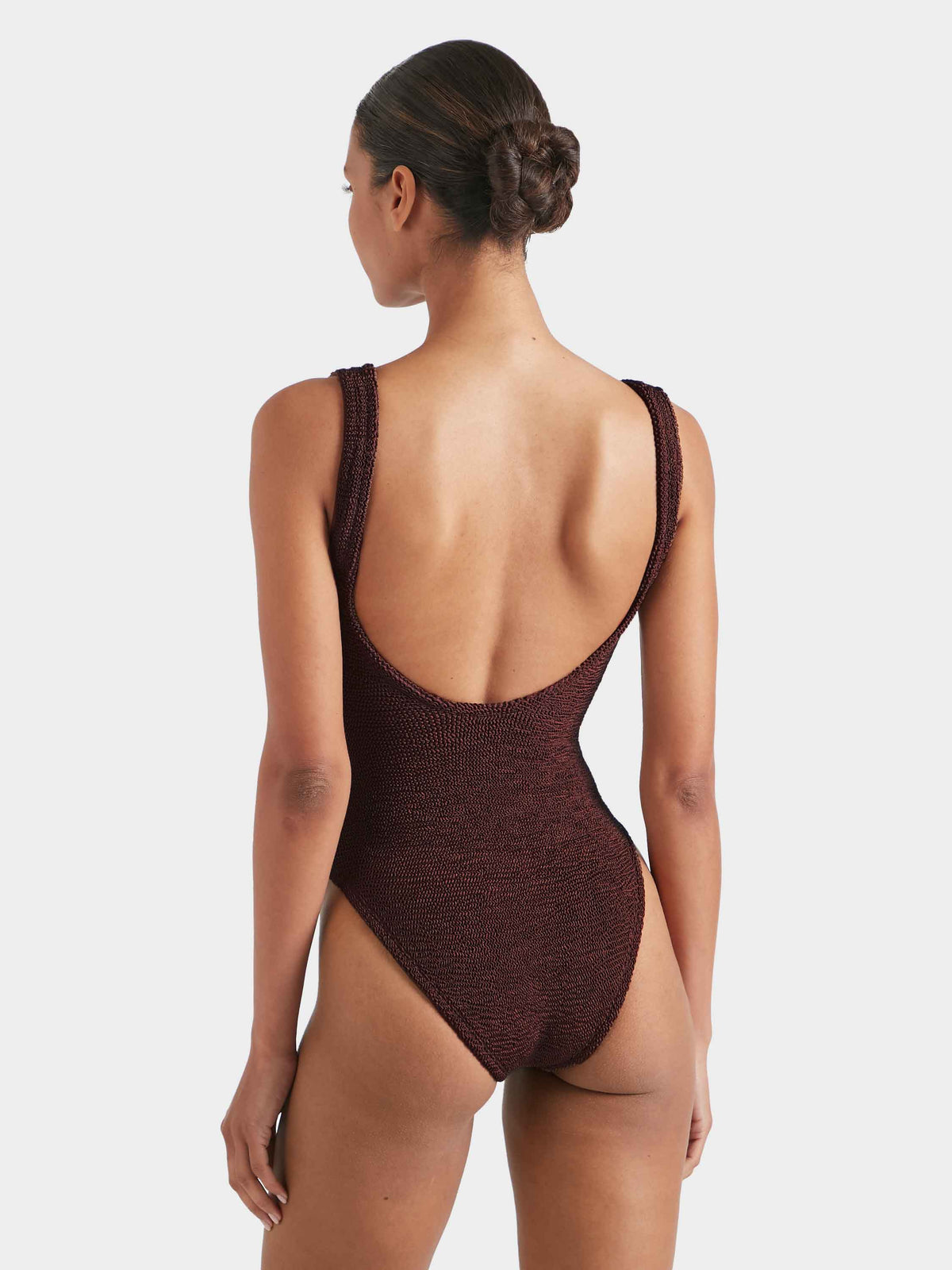 Celine One Piece in Metallic Chocolate