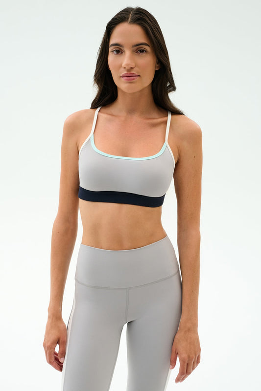 Emerson Airweight Bra in Dove Grey/Indigo