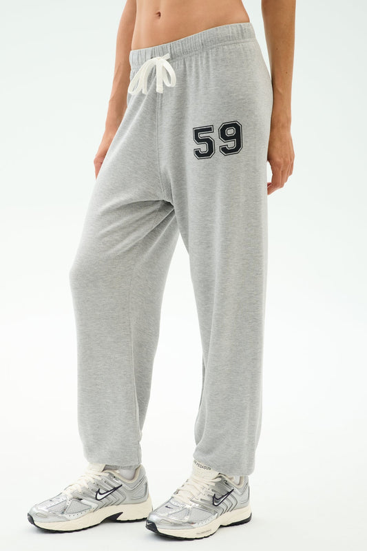 Andie Oversized Fleece Sweatpant Varsity 59