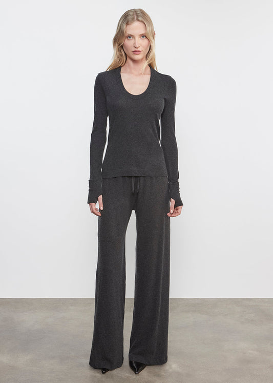 Cashmere Easy Cuff Tee