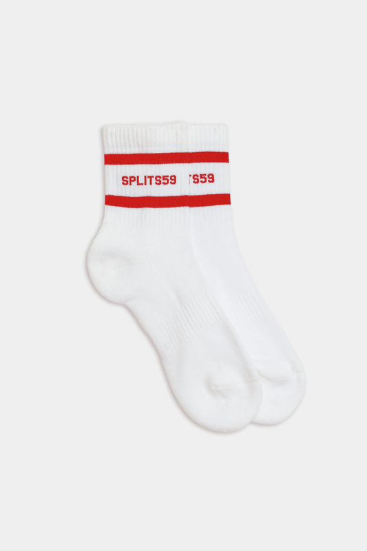 Logo Stripe Quarter Sock