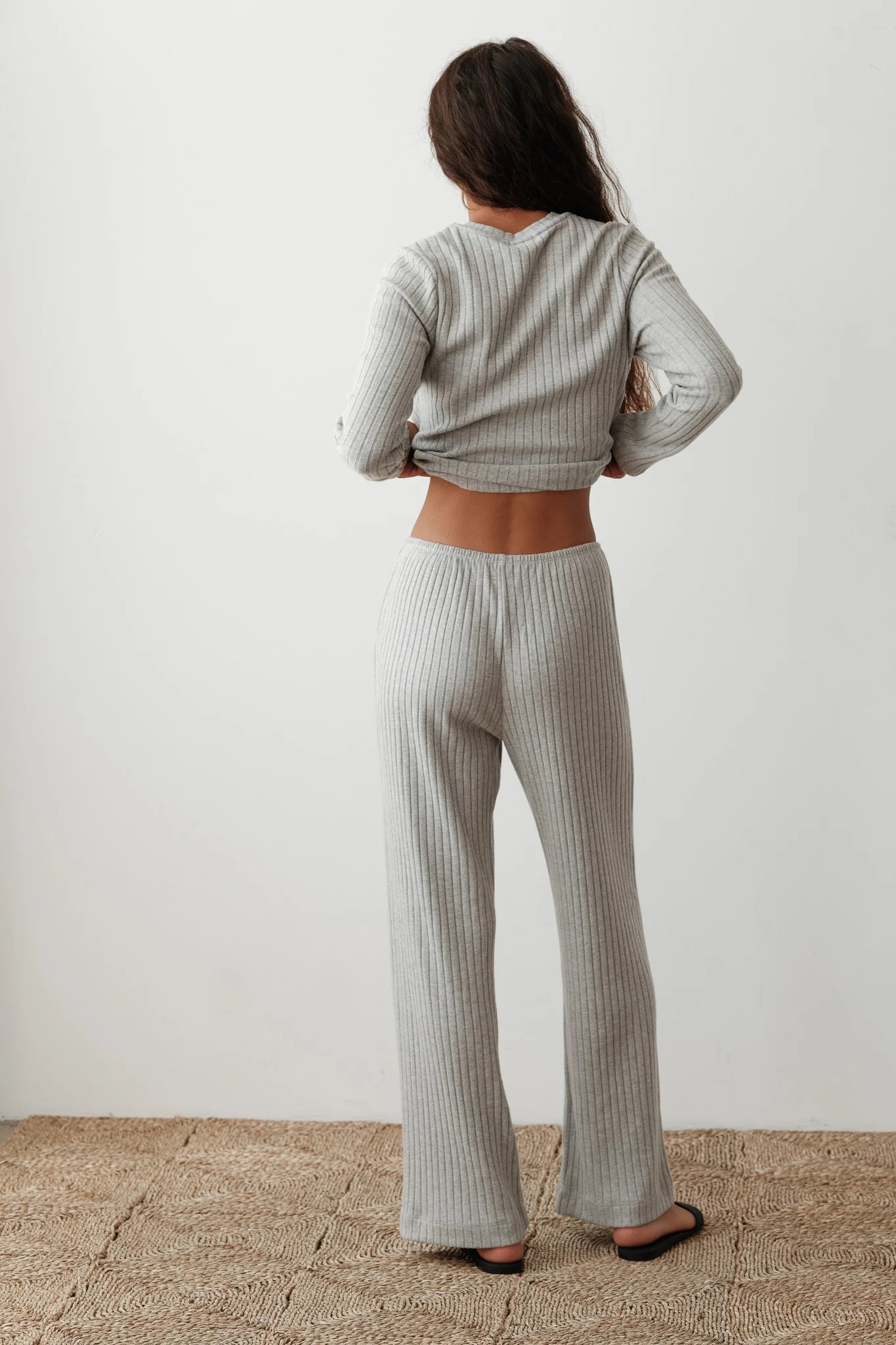 Sweater Rib Simple Pant