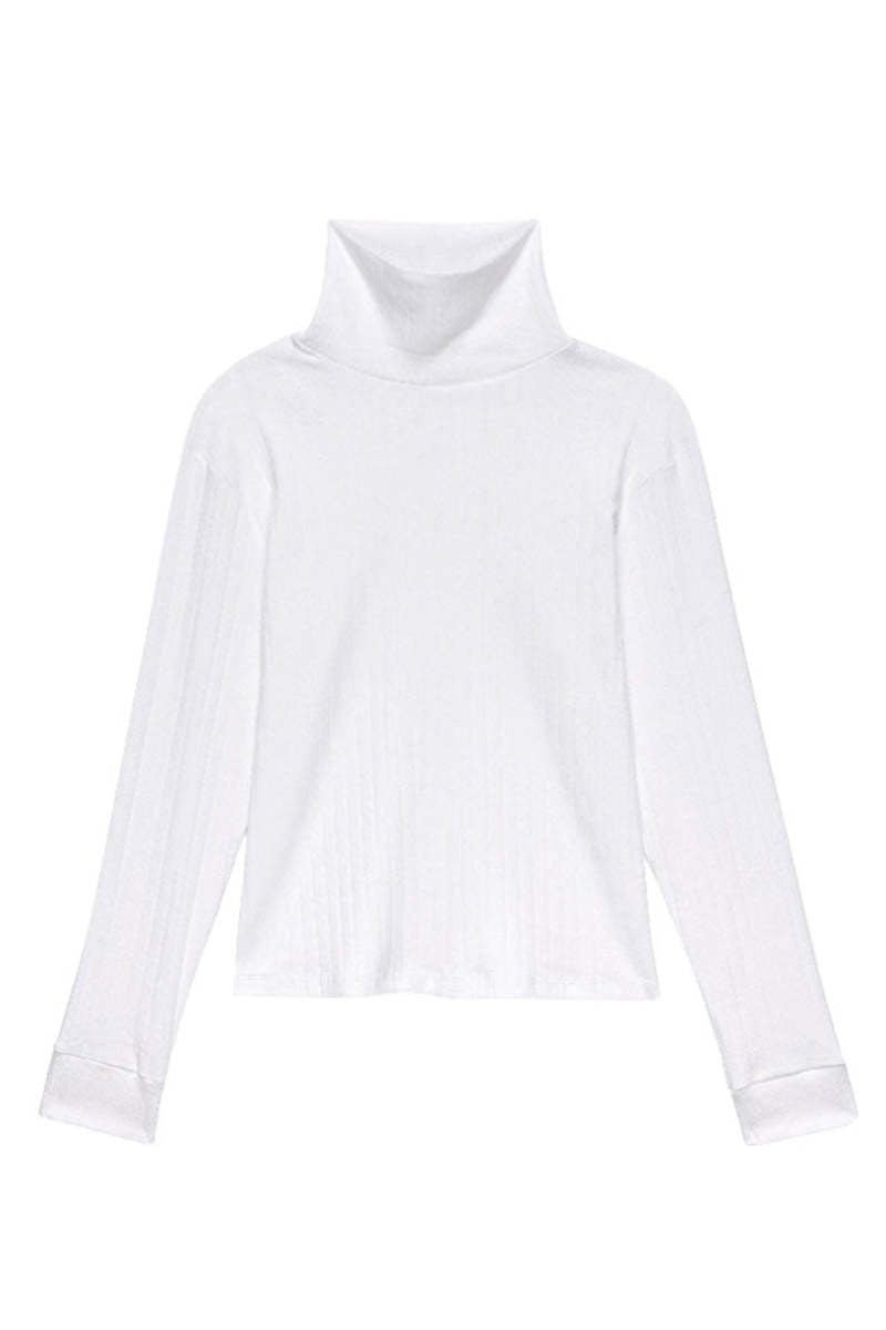 Jersey Turtleneck in Powder