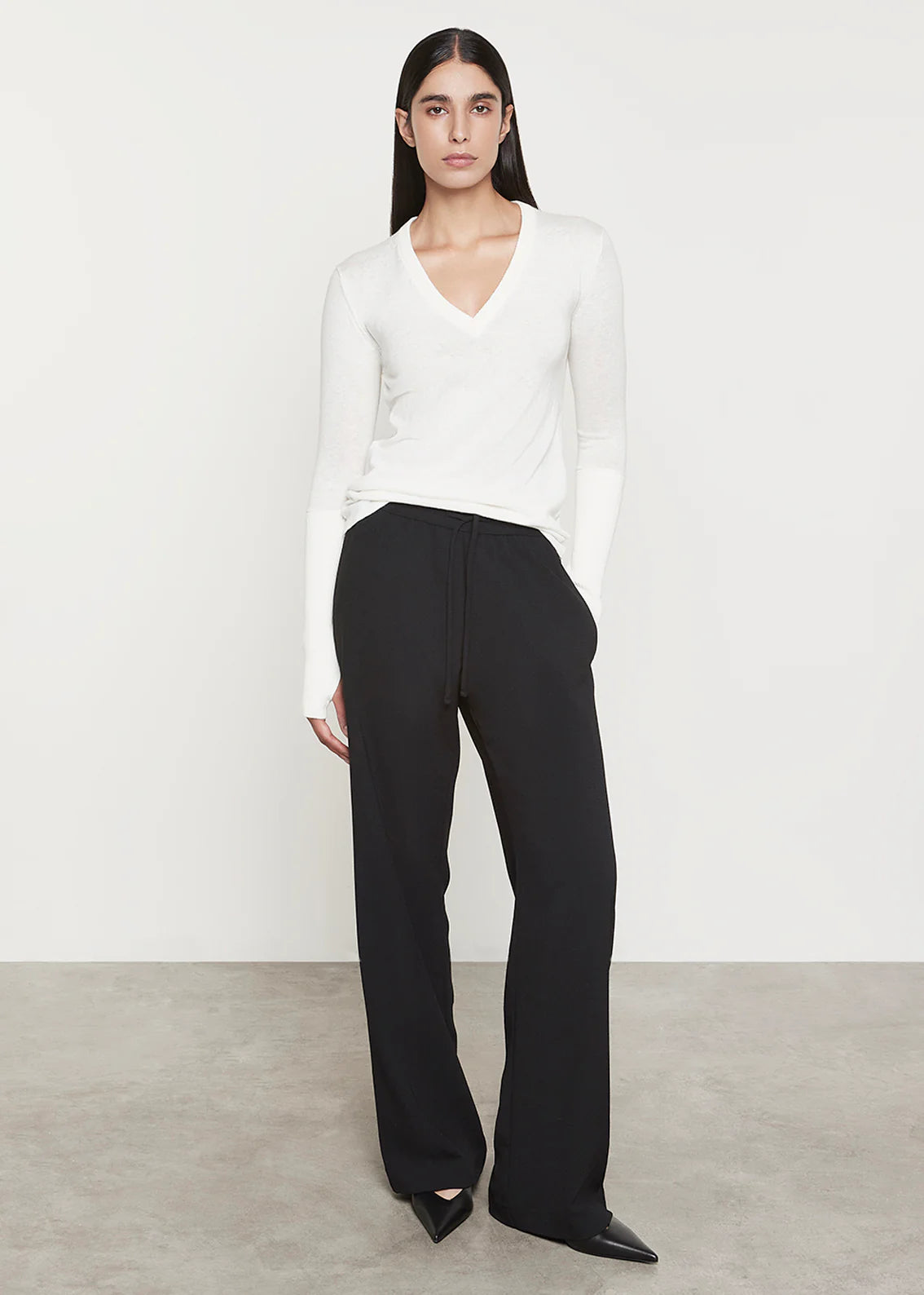 Crepe Drawstring Pant