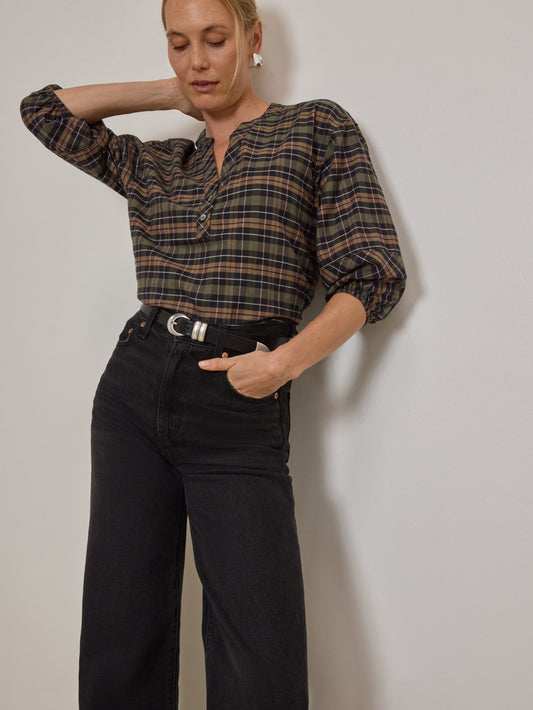 Malgo Top in Tartan Plaid