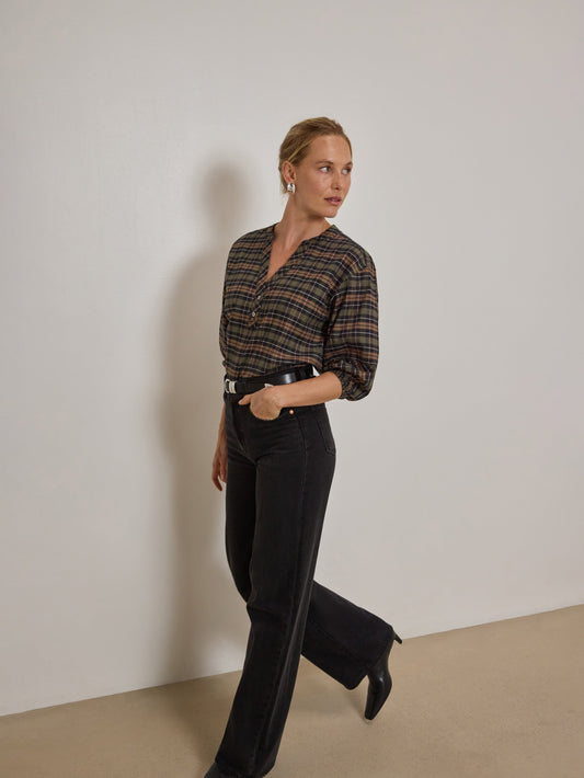 Malgo Top in Tartan Plaid