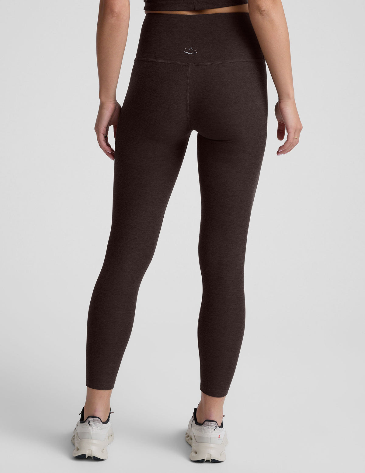 Spacedye Caught in the Midi High Waisted Legging in Dark Chocolate Heather