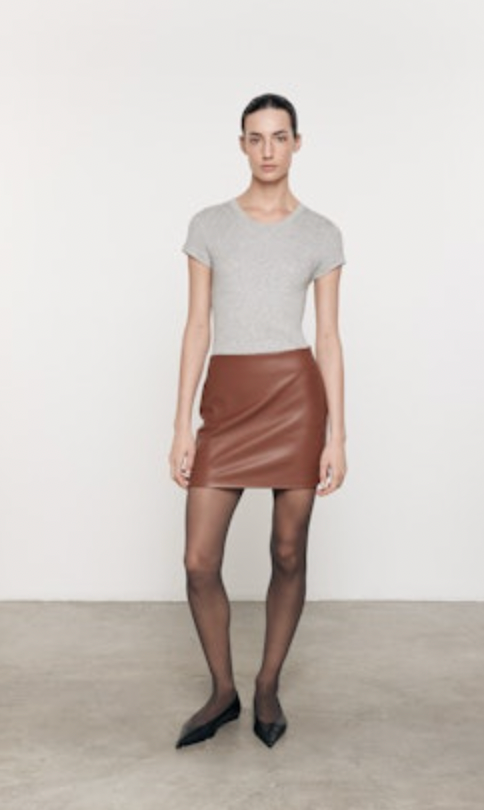 Leather Mini Skirt