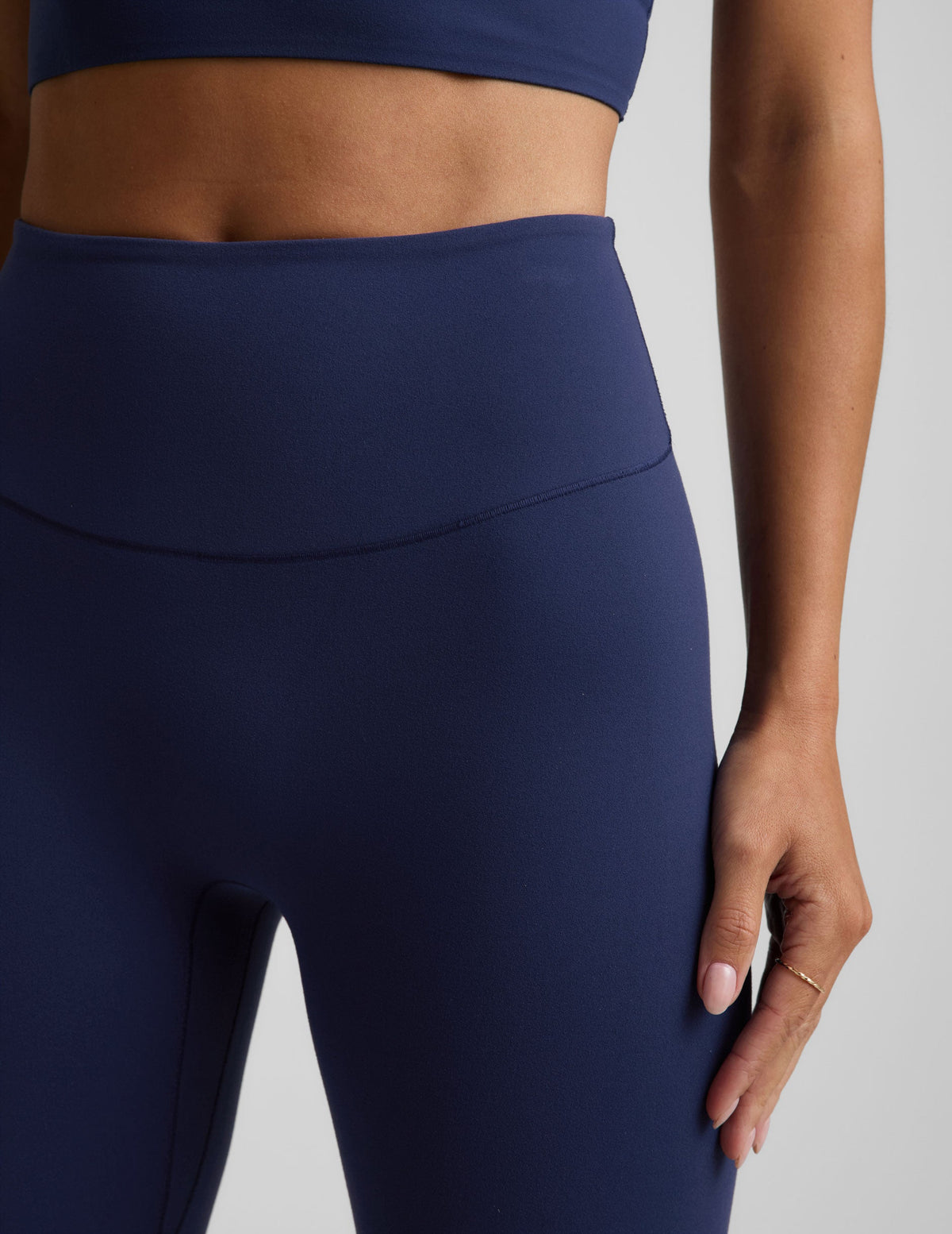 glowzone High Waisted Midi Legging in Deep Ocean