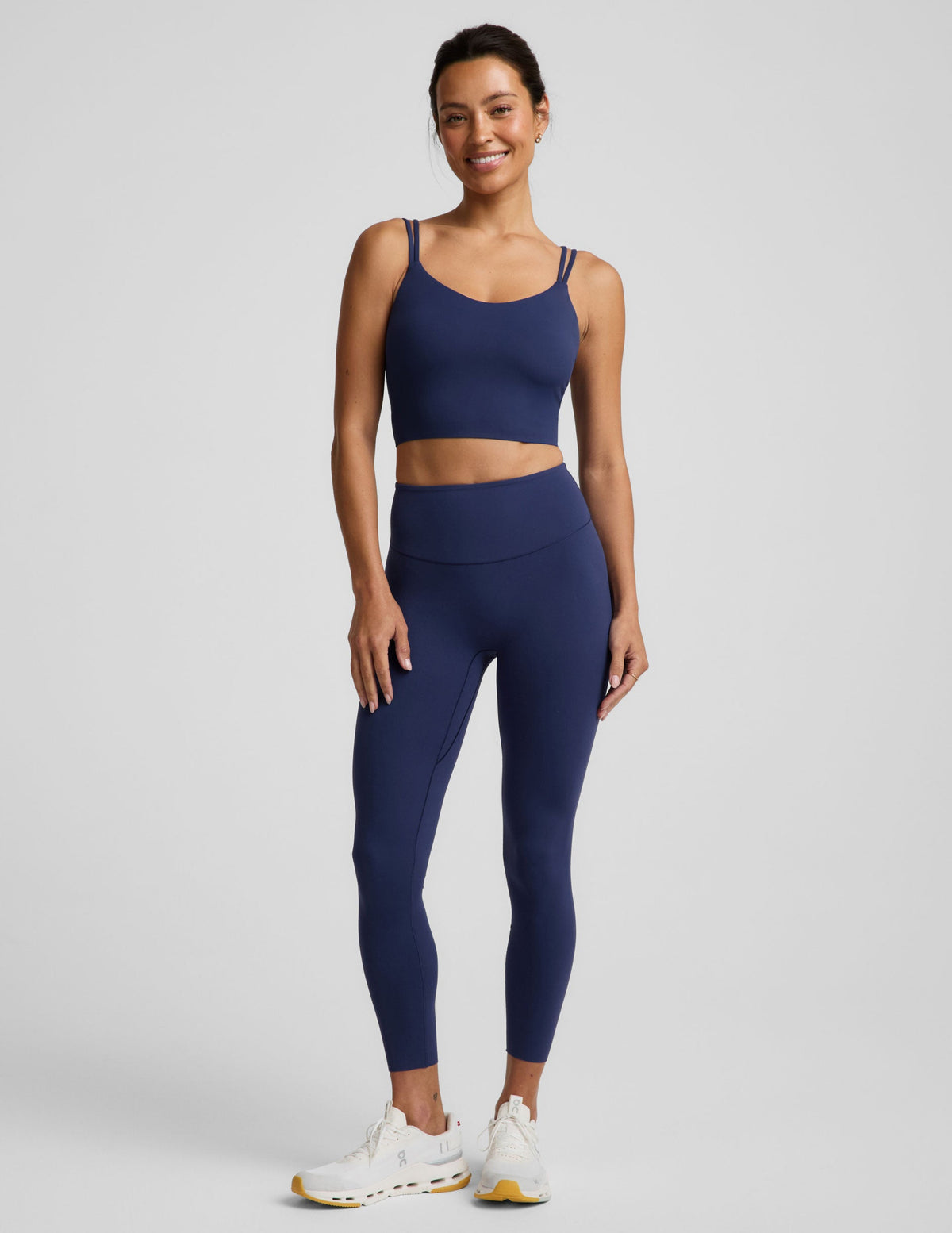 glowzone High Waisted Midi Legging in Deep Ocean