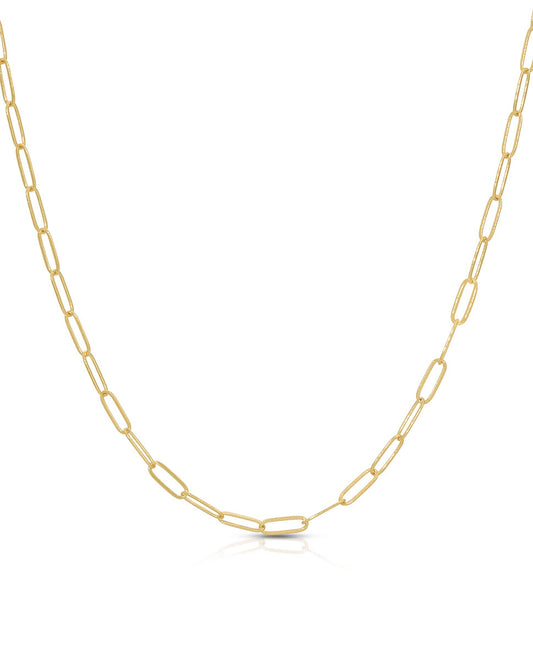 Small Flat Link Necklace