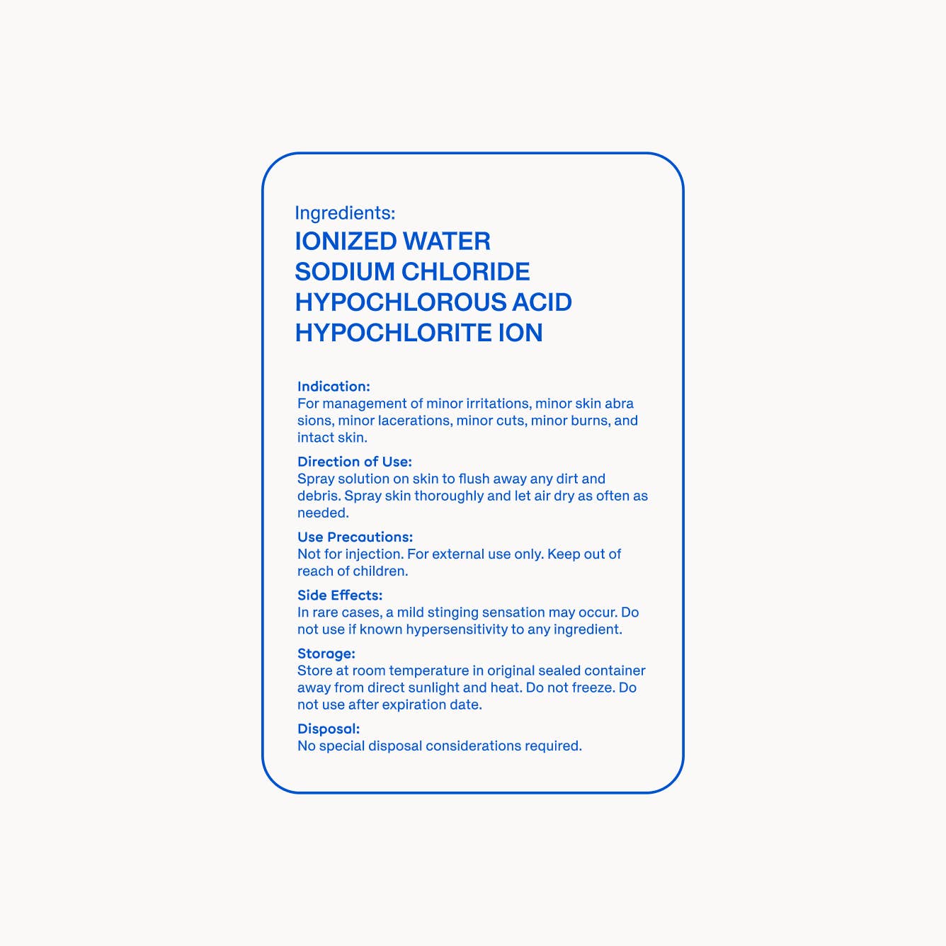 Magic Molecule Hypochlorous Acid Spray:Travel 3.4oz