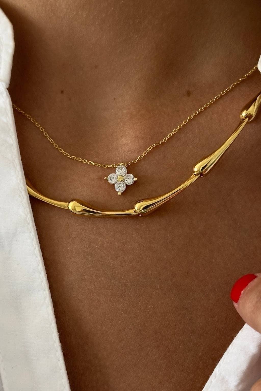 Mae CZ Pendant Necklace